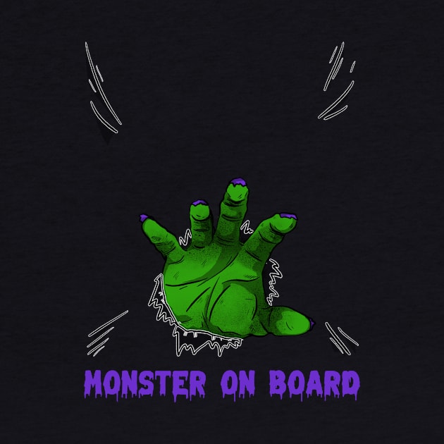 monster on board halloween maternity shirt by Jess B Prints